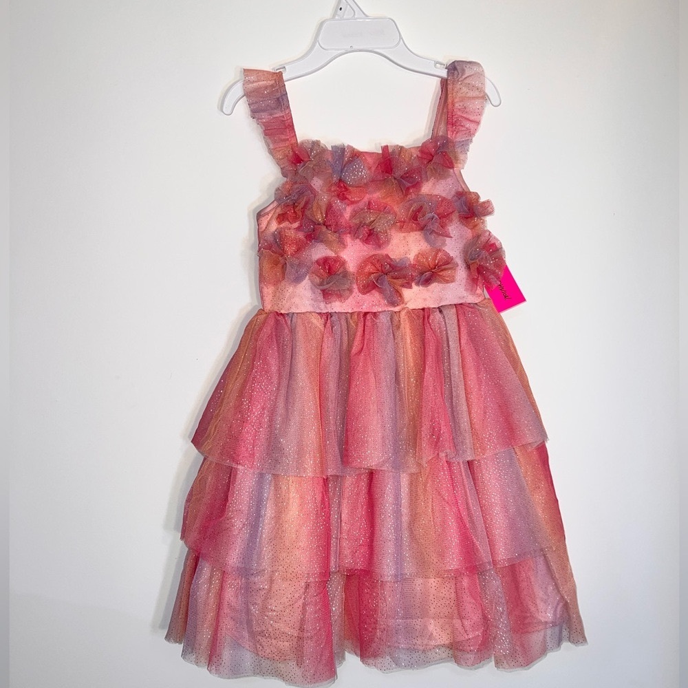 NWT Betsey Johnson Kids' Rosette Tulle Dress Little Kid size 6